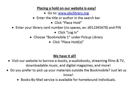 Bookmobile Flyer