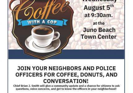 Coffee with a Cop Flyer - August 5, 2026