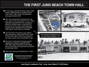 The First Juno Beach Town Hall Interpretive Sign