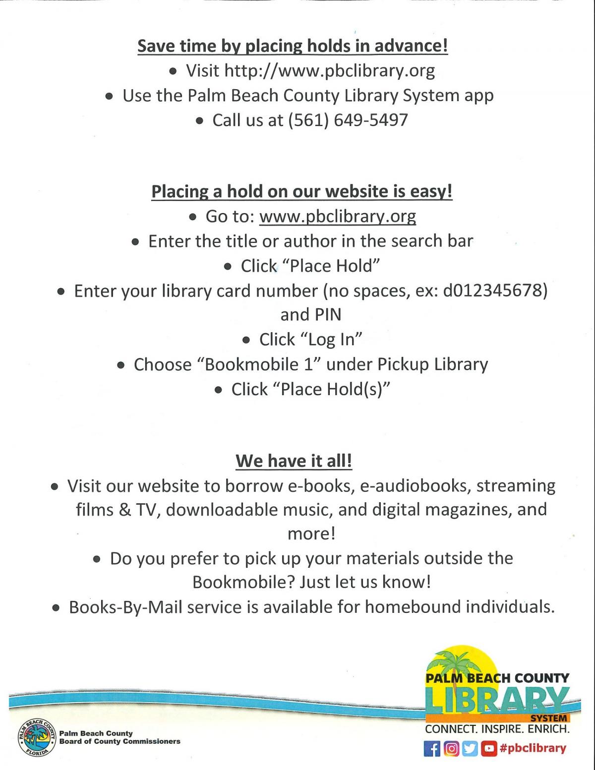 Bookmobile Flyer