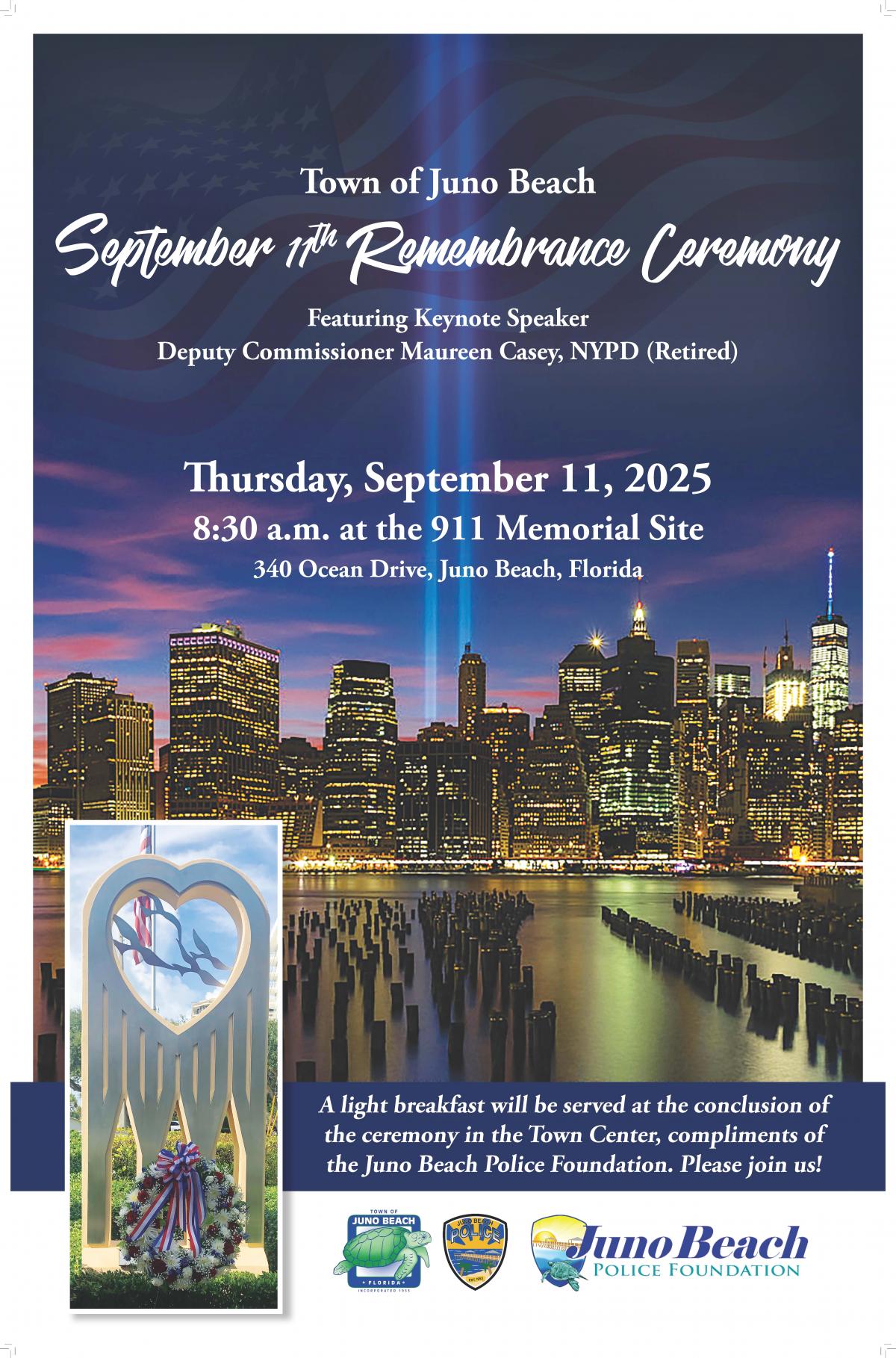 9/11 Remembrance Ceremony Flyer