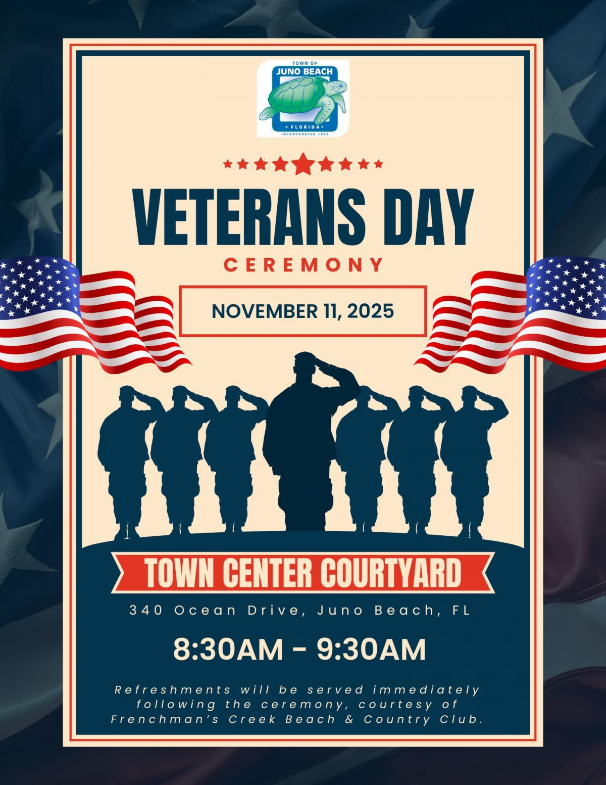 Veterans Day Ceremony Flyer