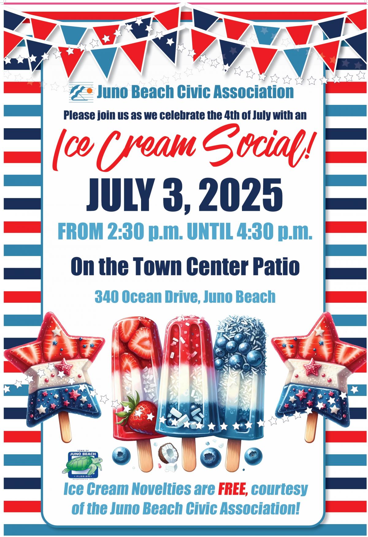 Ice Cream Social Flyer 