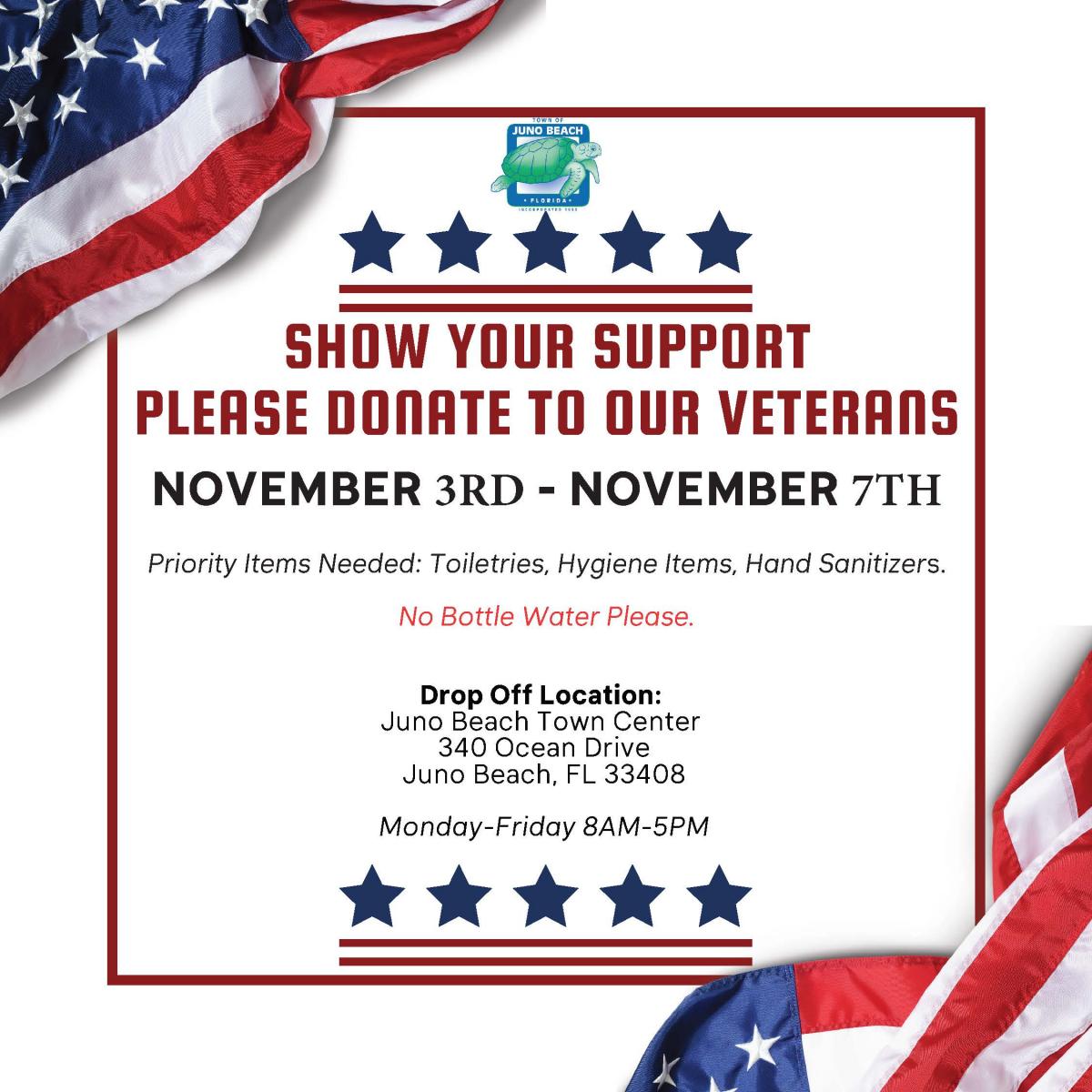 Veterans Collection Week Flyer