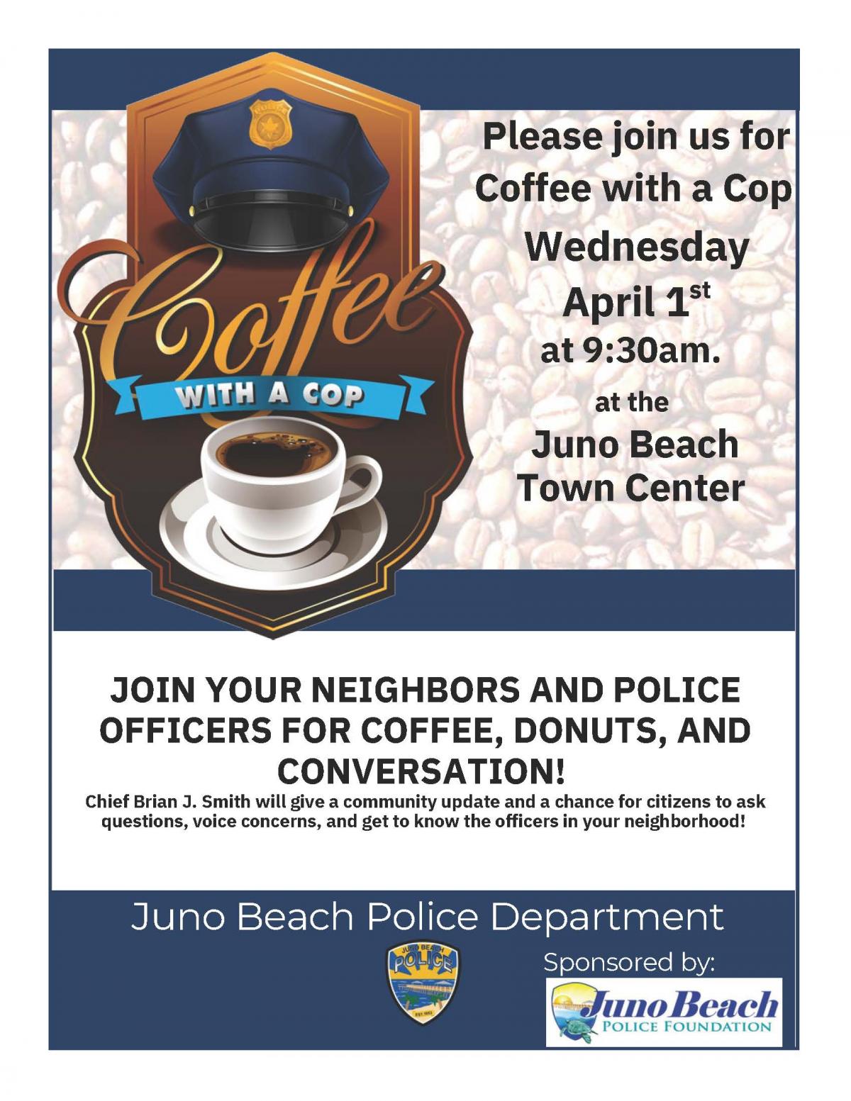 Coffee with a Cop Flyer - April 1, 2026