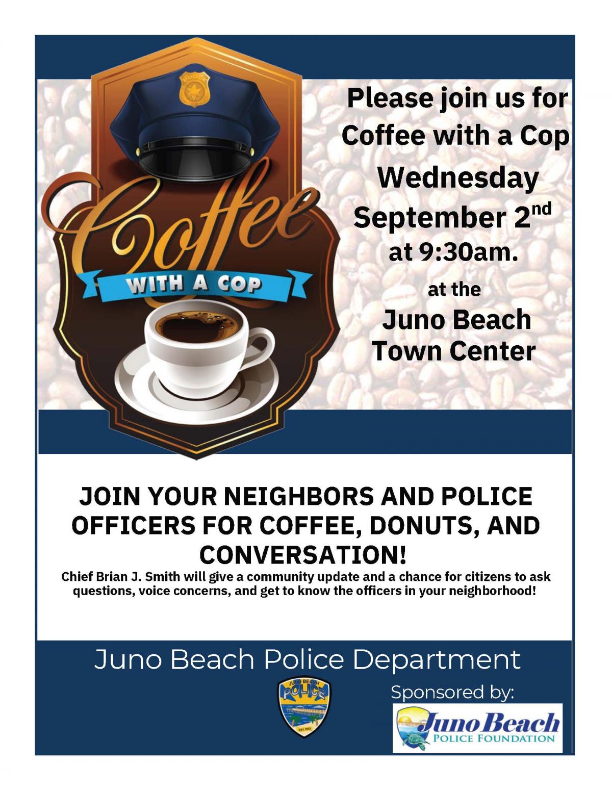 Coffee with a Cop Flyer - September 2, 2026