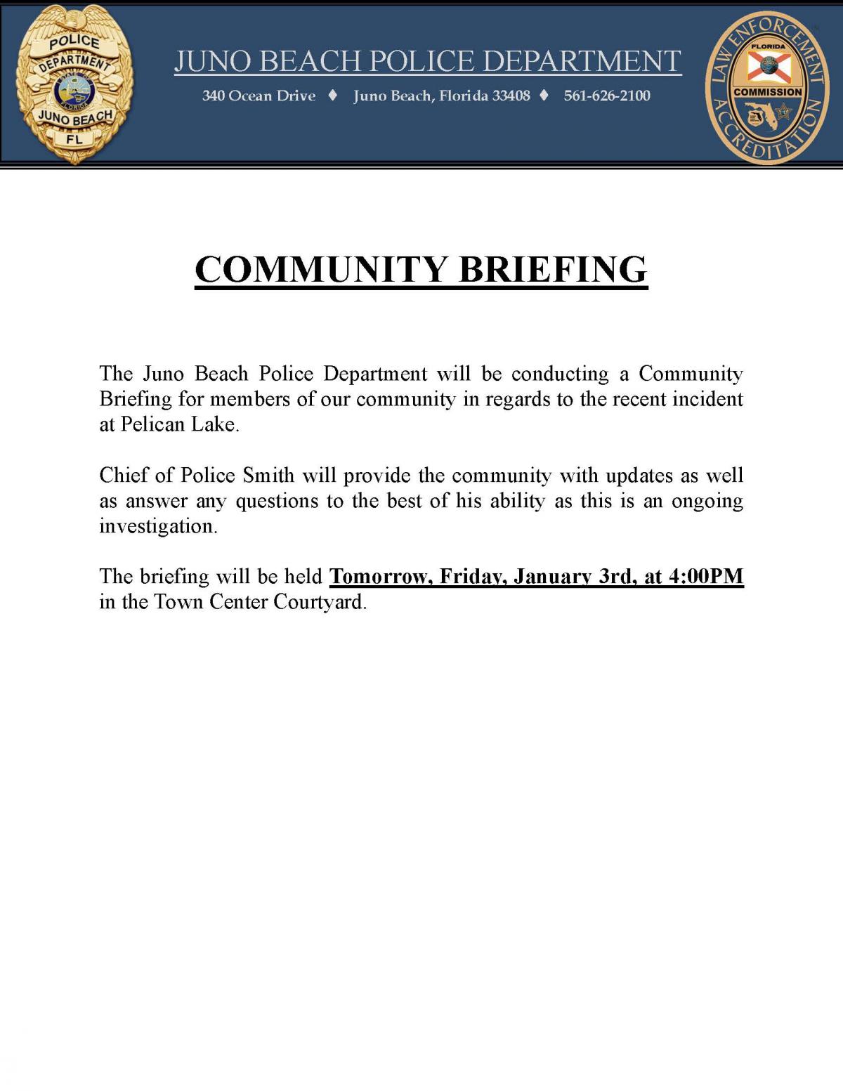 Community Briefing